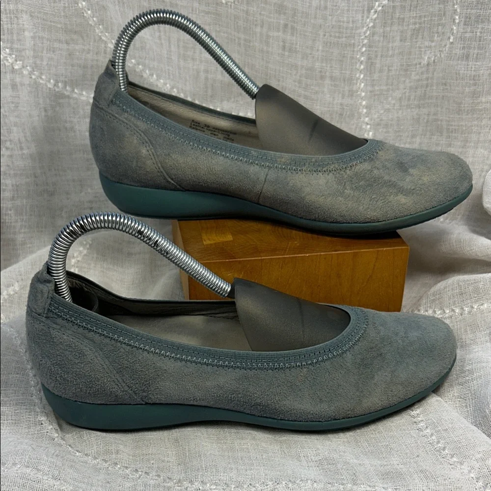 Dansko leather ballet wedge shoes